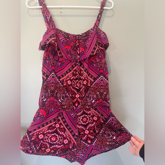 Bright paisley print romper by Live To Be Spoiled - Picture 3 of 6
